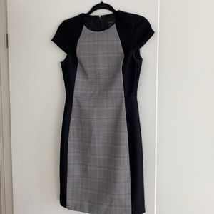 JCrew Navy Plaid Work Dress